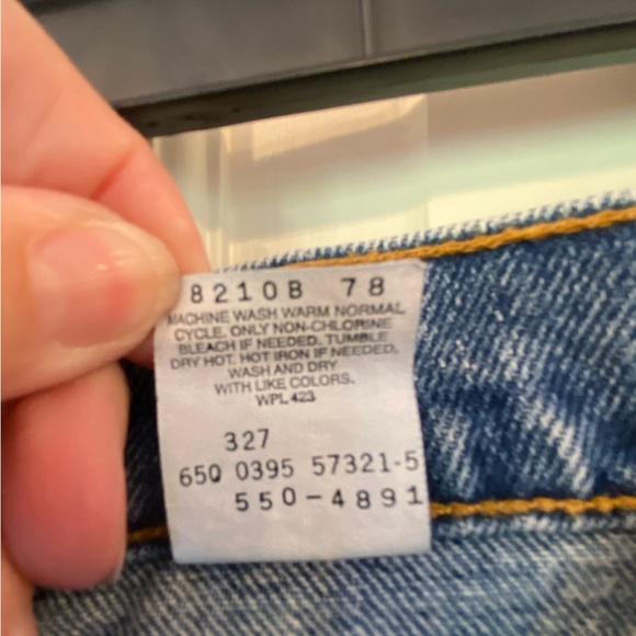 Levi's 550 36x30 Relaxed Fit Tapered Leg Men's Jeans raw Medium Wash Denim Blue - Picture 16 of 16